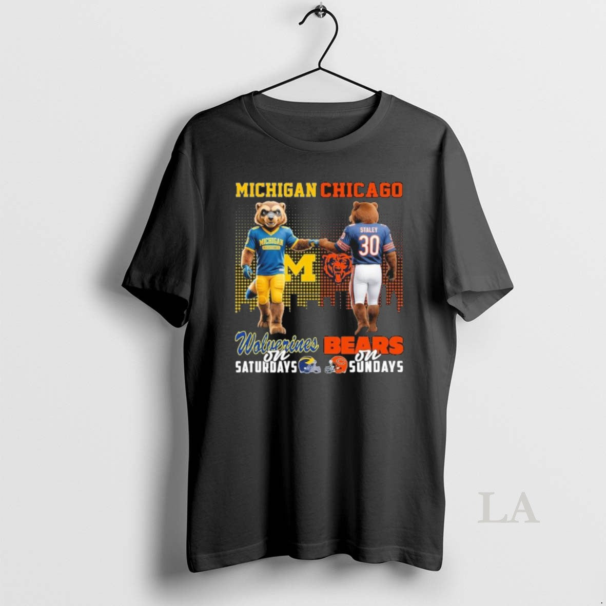 Original Michigan Vs Bears Mascot On Saturdays And On Sundays T-Shirts, Hoodie, Sweatshirt | AU01DripNestTees.com