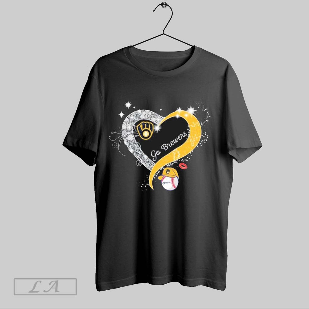 Original Milwaukee Brewers Go Brewers Heart Diamond Postseason