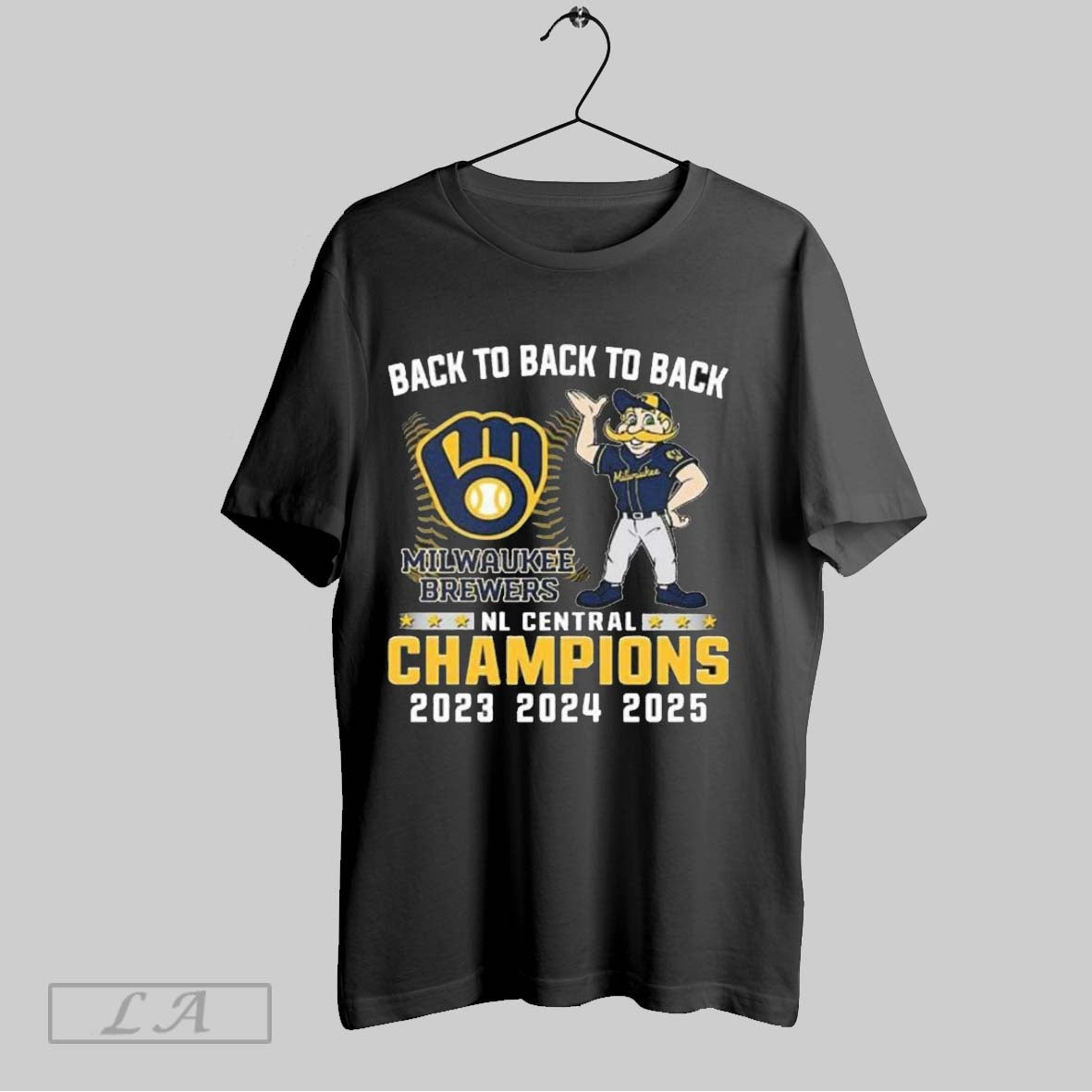 Original Milwaukee Brewers Mascot Nl Central Central Division Champions Back To Back To Back 2023