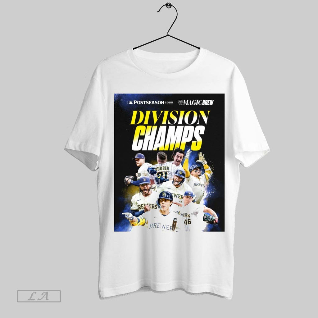 Original Milwaukee Brewers National League Central Division Championship 2025 Mlb Postseason