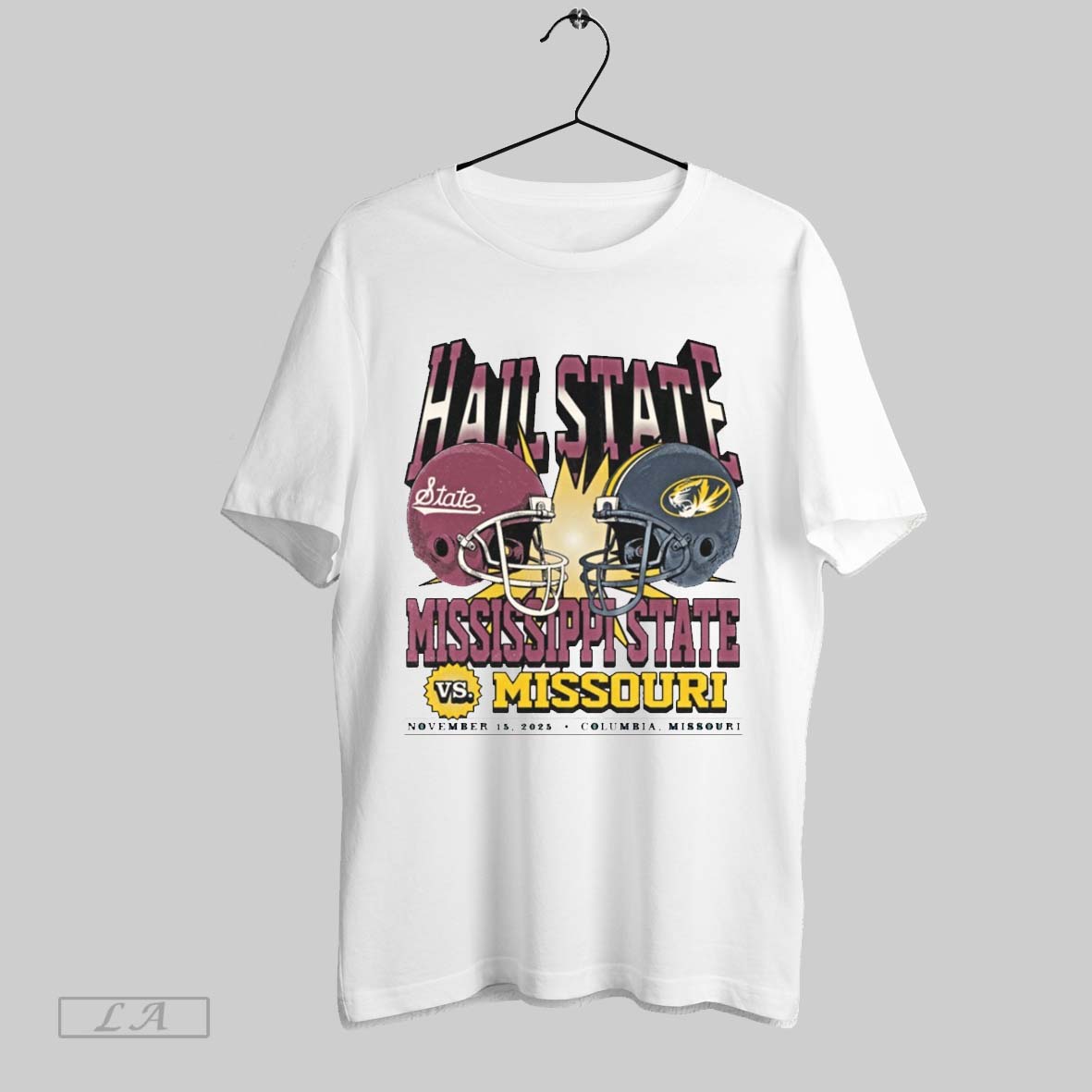 Original Mississippi State Bulldogs University Vs Missouri Tigers Hail State Game Day November 15 2025