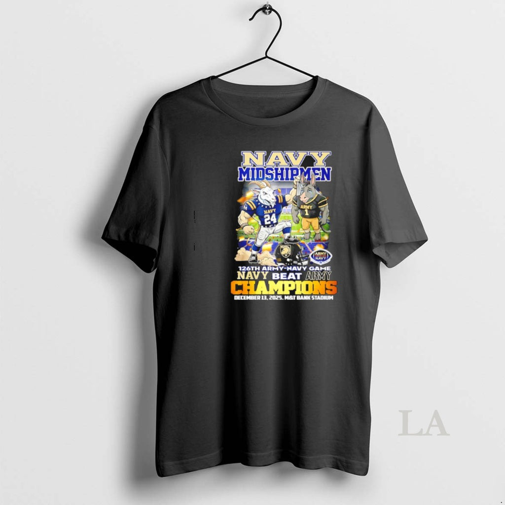 Original Navy Midshipmen 126th Army Navy Game Champions Navy Beat Army T-Shirts, Hoodie, Sweatshirt | AU01DripNestTees.com