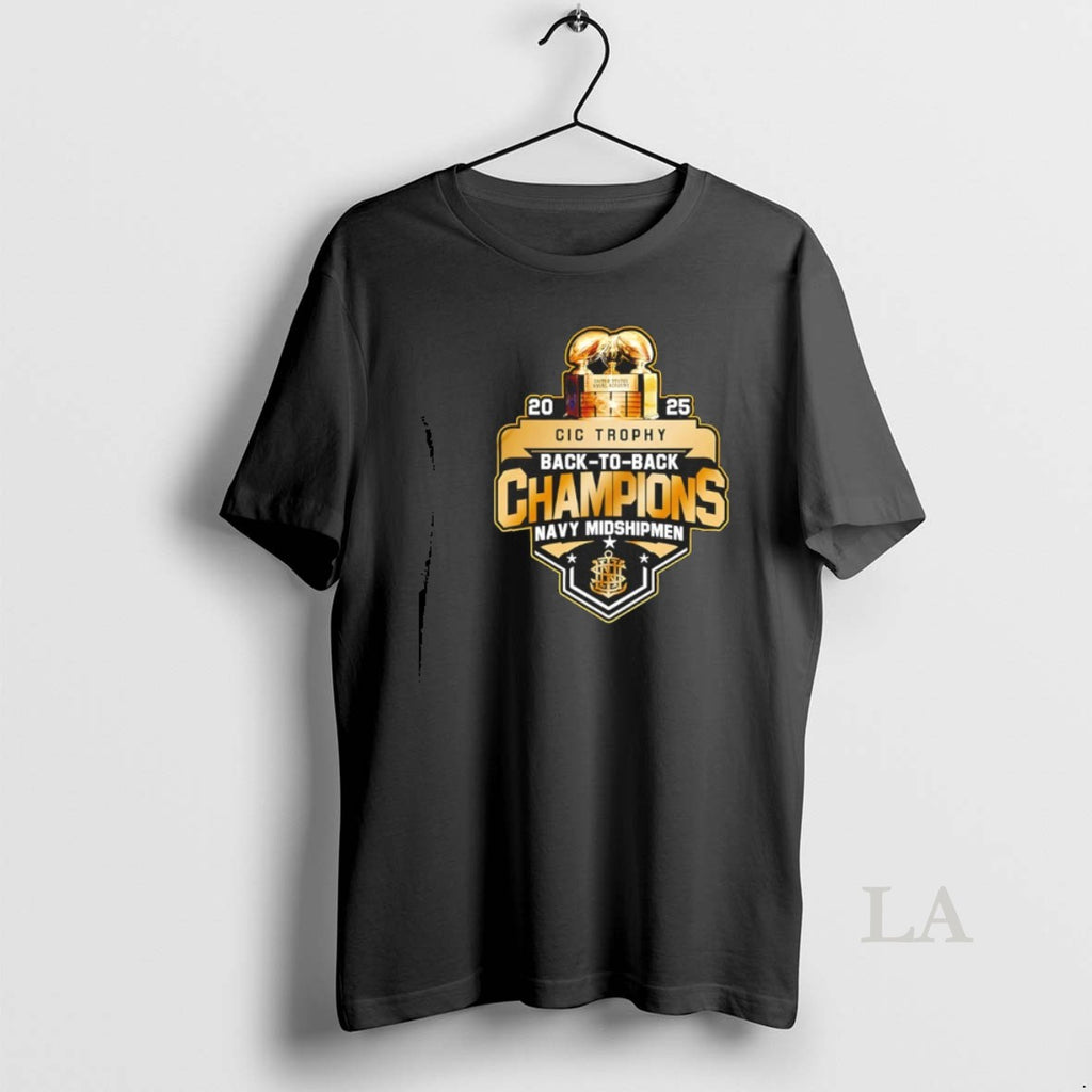Original Navy Midshipmen Special Back To Back Cic Trophy Champions 2025 T-Shirts, Hoodie, Sweatshirt | AU01DripNestTees.com