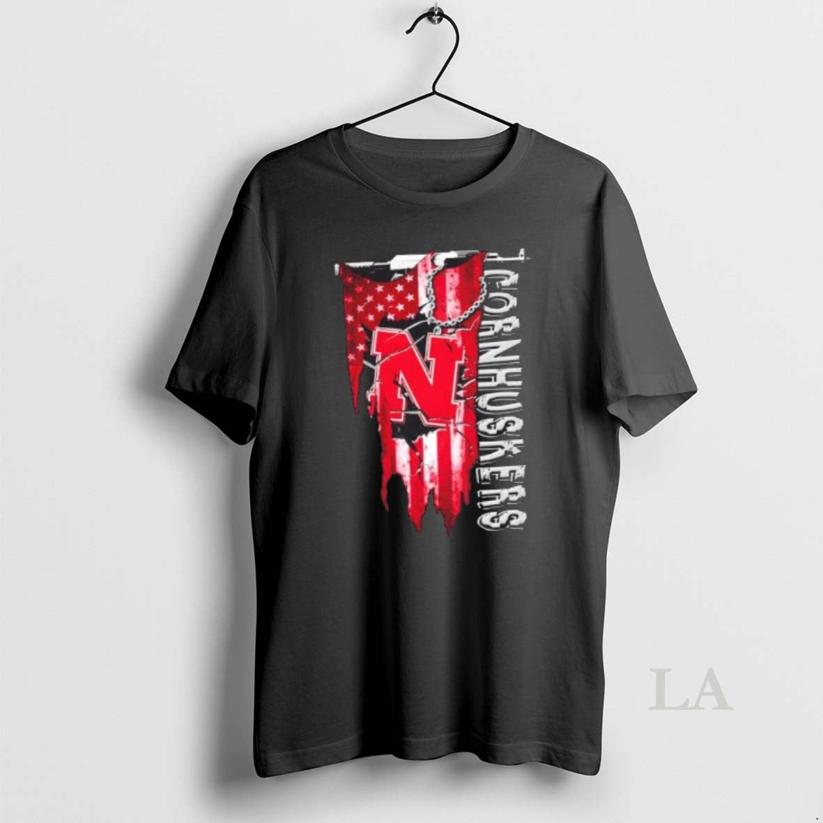Original Nebraska Cornhuskers Football Battle Shattered Usa Flag Rip Design T-Shirts, Hoodie, Sweatshirt