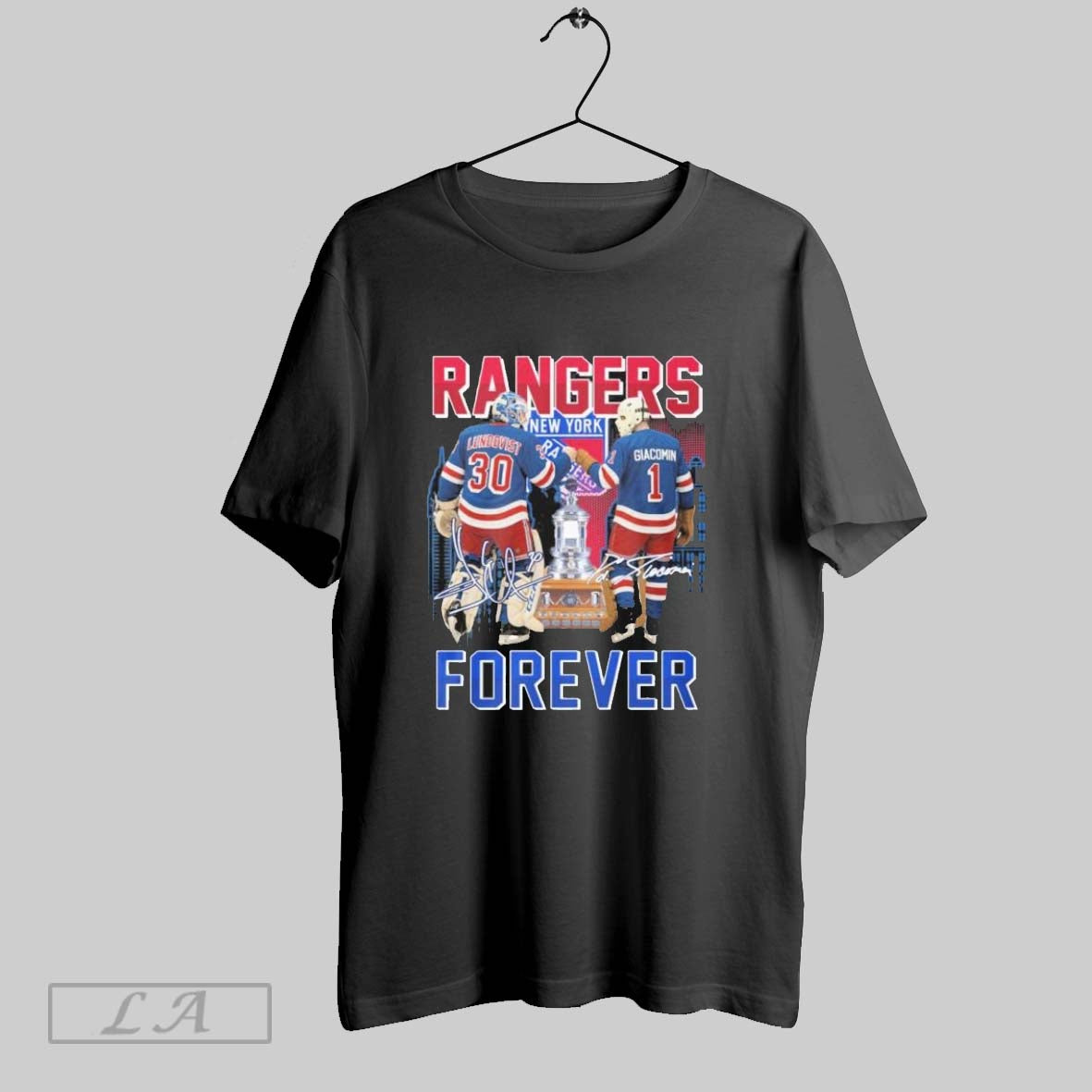 Original New York Rangers Forever Lundqvist X Giacomin Signatures