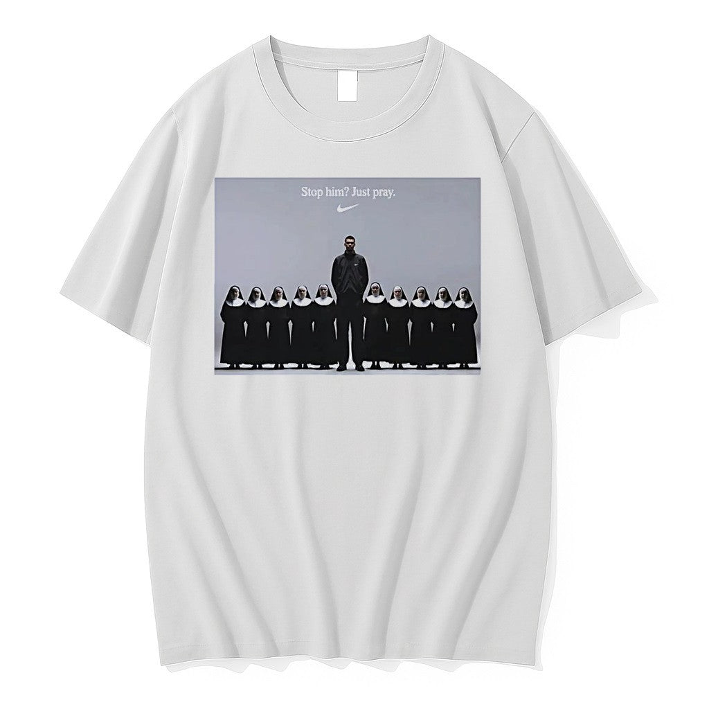 Original Nike Stop Him Just Pray Victor Wembanyama Nba White Tshirts Jpg