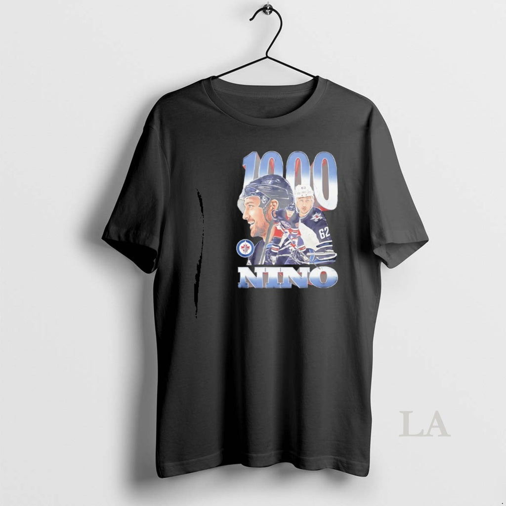 Original Nino Niederreiter Winnipeg Jets 1000 Games Graphic T-Shirts, Hoodie, Sweatshirt | AU01DripNestTees.com