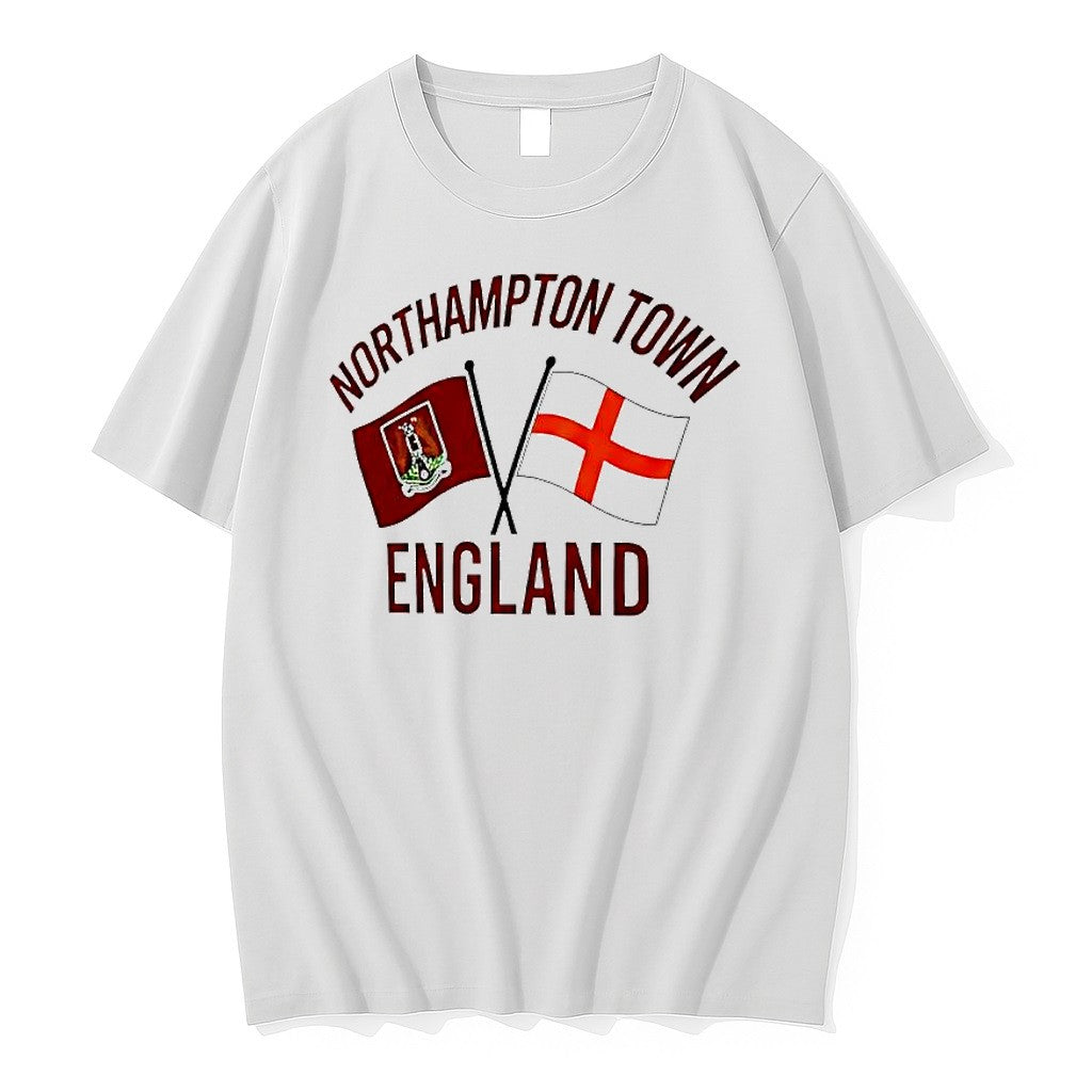 Original Northampton Town England Flags Football Tshirts Jpg