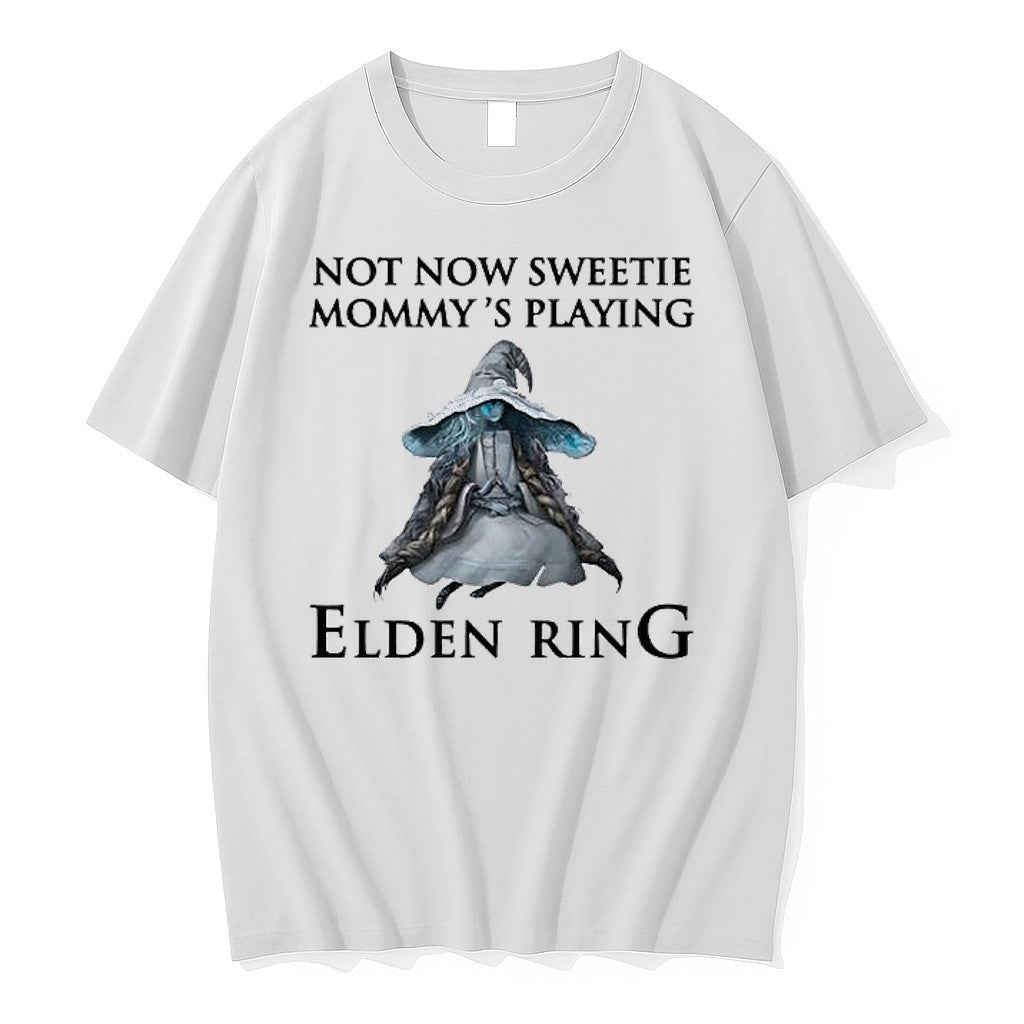 Original Not Now Sweetie Mommys Playing A Video Game Tshirts Jpg