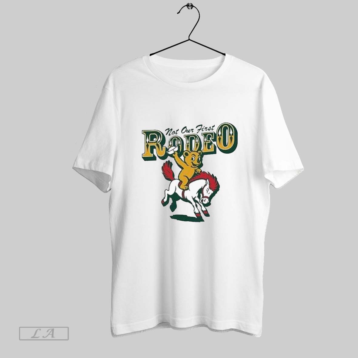 Original Not Our First Rodeo Baylor Bears Vs Smu Mustangs Mascots T Shirt