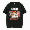 Original Ocd Obsessive Cat Disorder Illustration Tee Tshirts Jpg