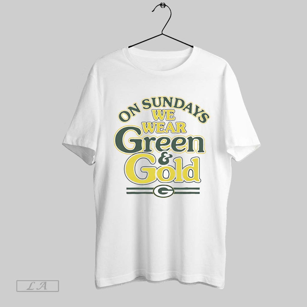 Original On Sundays We Wear Green And Gold Packers White Poster
