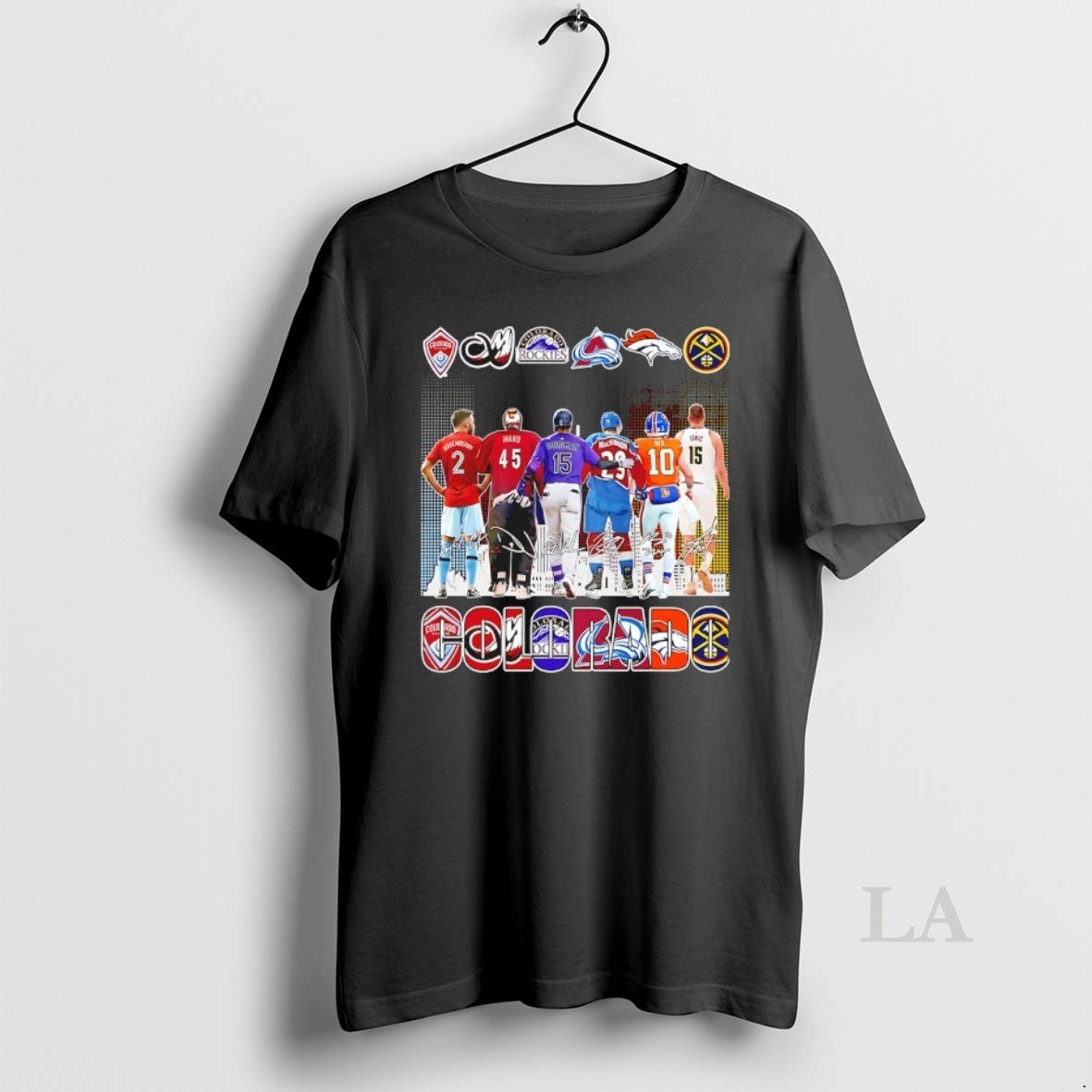 Original One City One Passion All Colorado Team Skyline Signatures T-Shirts, Hoodie, Sweatshirt | AU01DripNestTees.com