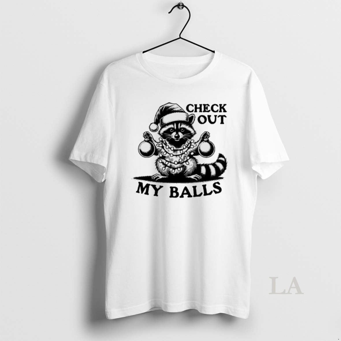Original Opossum Santa Check Out My Balls Christmas T-Shirts, Hoodie, Sweatshirt | AU01DripNestTees.com
