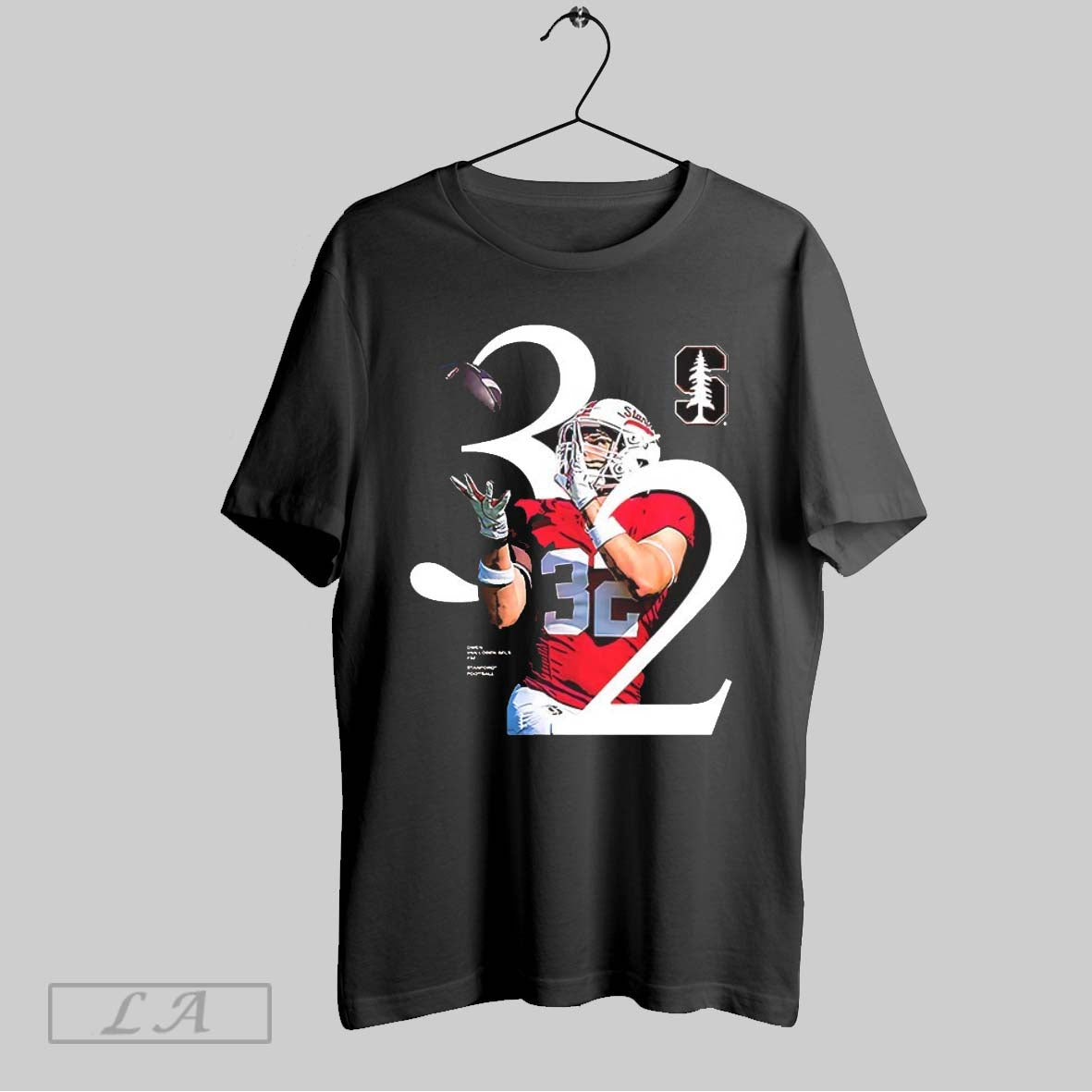 Original Owen Van Loben Sels Number 32 Stanford Cardinal Football Breakthrough V Neck