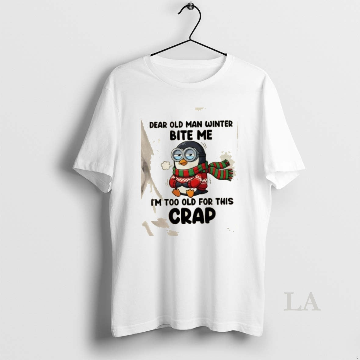 Original Penguin Dear Old Man Winter Bite Me Im Too Old For This Crap T-Shirts, Hoodie, Sweatshirt | AU01DripNestTees.com