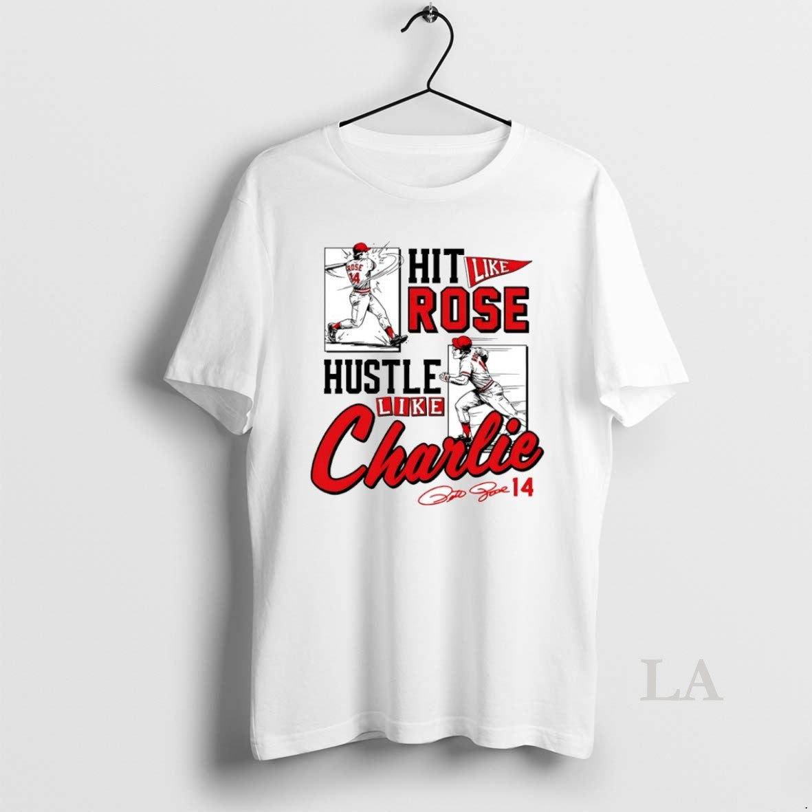 Original Pete Rose Hit Like Rose Hustle Like Charlie Circle T-Shirts, Hoodie, Sweatshirt | AU01DripNestTees.com