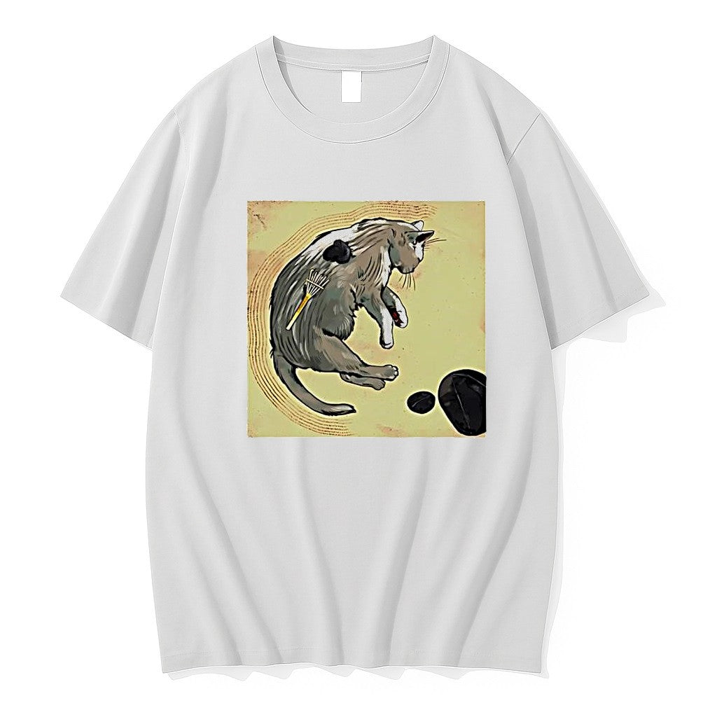 Original Picture Of A Cat Relaxing Tshirts Jpg