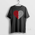 Original Portland Love Portland Trail Blazers Basketball Heart T-Shirts, Hoodie, Sweatshirt | AU01DripNestTees.com