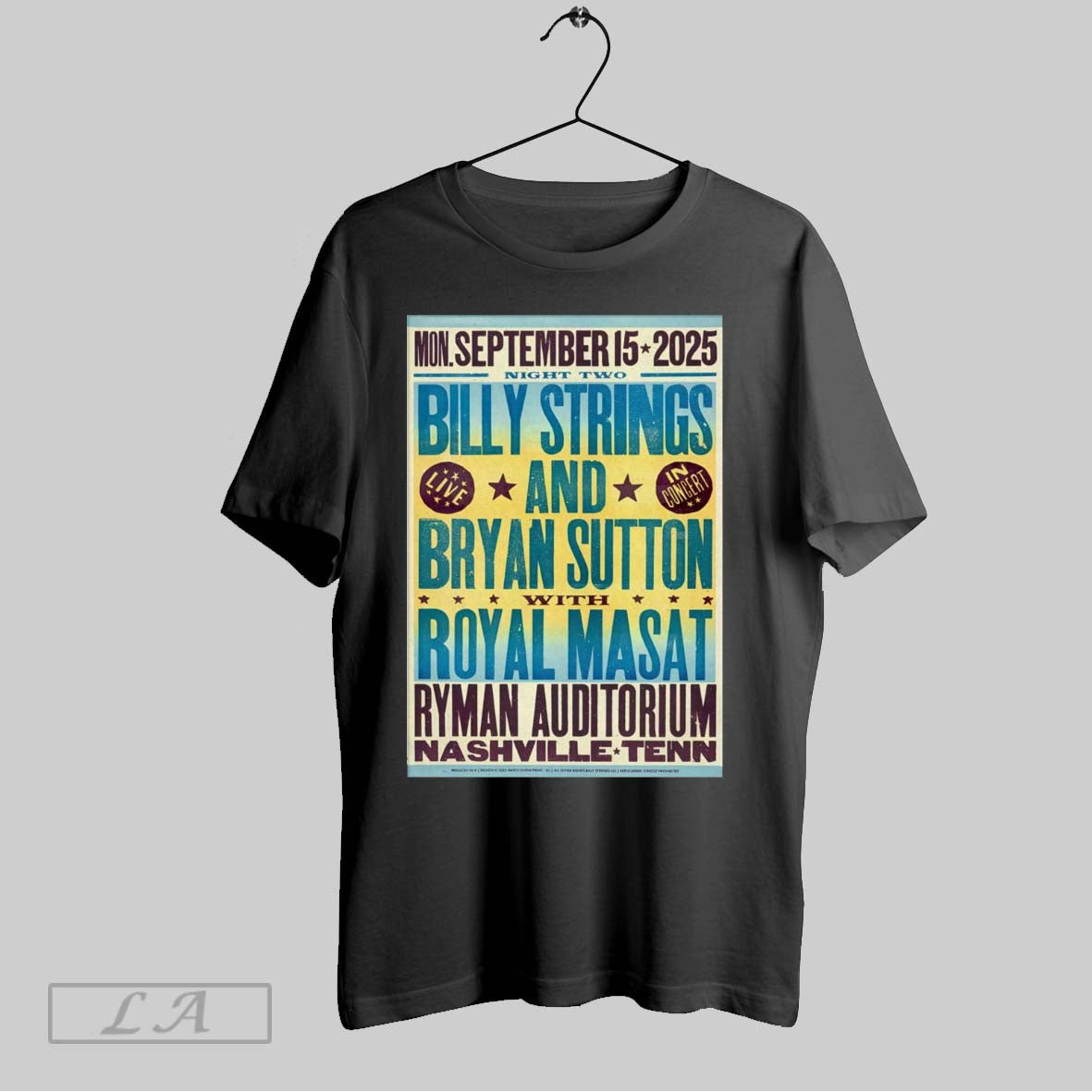 Original Poster Billy Strings And Bryan Sutton With Royal Masat Nashville Tn September 15 2025