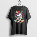 Original Pride Or Die Rainbow Skull Disco Party Graphic Tshirts Jpg
