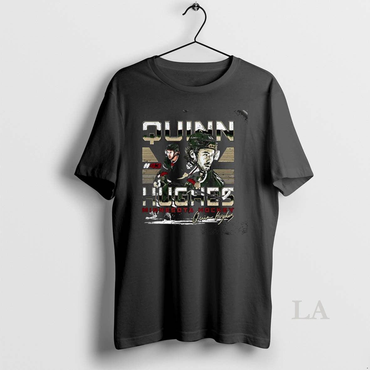 Original Quinn Hughes Minnesota Wild Nhl Number 43 Dual Signature T-Shirts, Hoodie, Sweatshirt | AU01DripNestTees.com