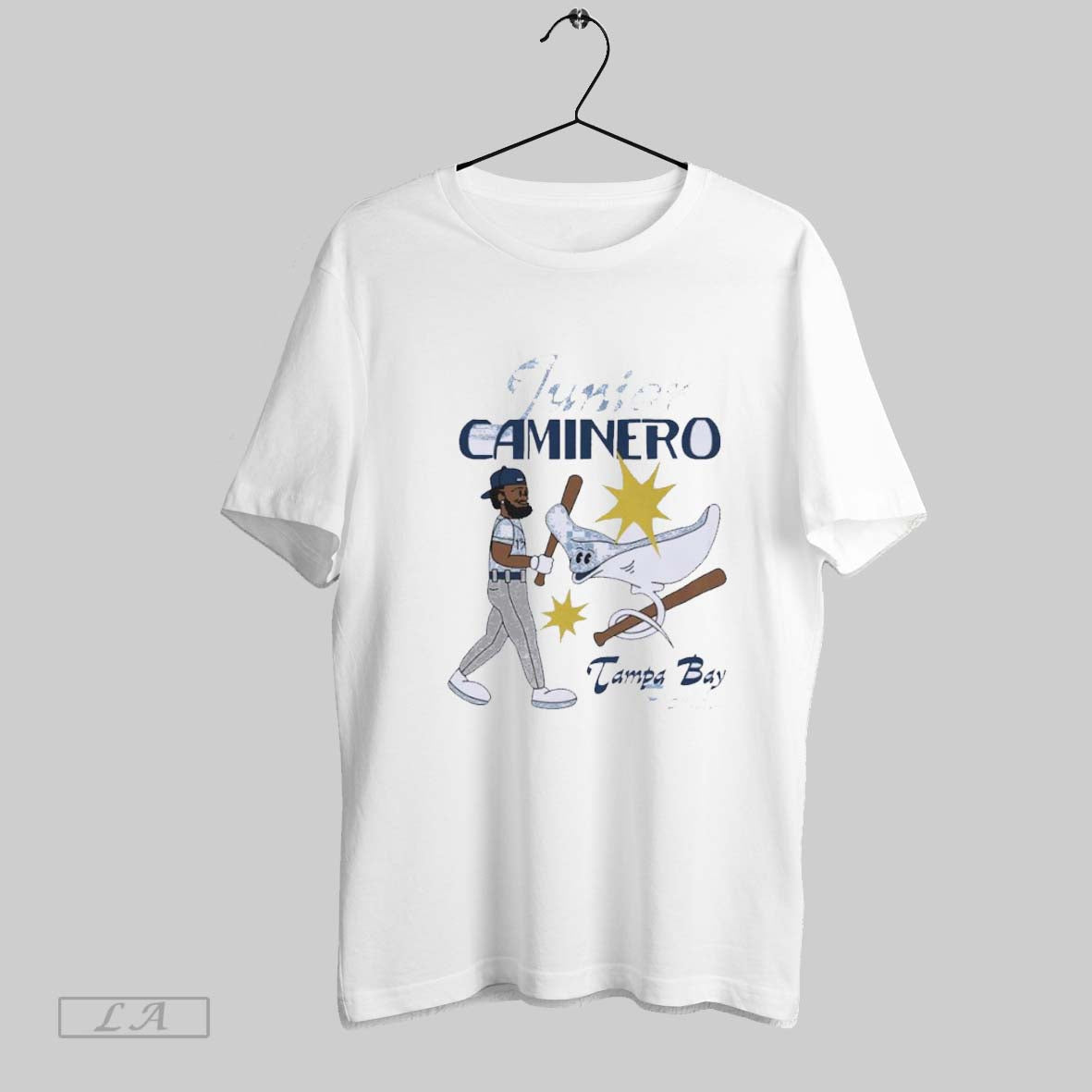 Original Rays Junior Caminero Summer Cartoon