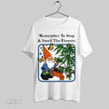 Original Remember To Stop Smell The Flowers Gnome