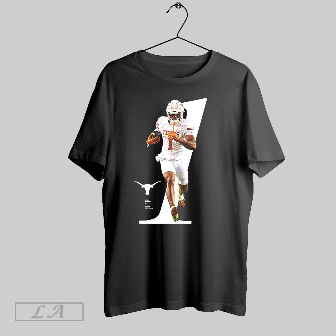 Original Ryan Wingo Number 1 Texas Longhorns Football Breakthrough V Neck