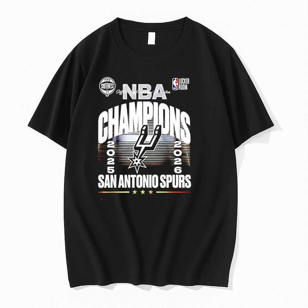 Original San Antonio Spurs 2026 Nba Southwest Division Champions Locker Room Logo Tshirts