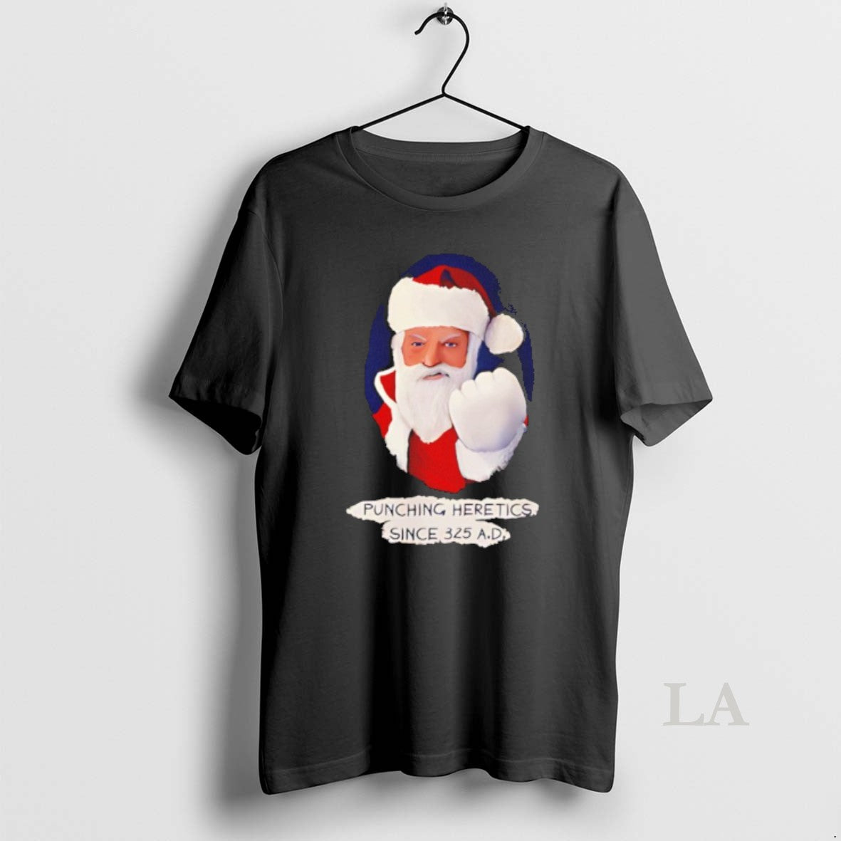 Original Santa Punching Heretics Since 325 Ad Christmas T-Shirts, Hoodie, Sweatshirt | AU01DripNestTees.com