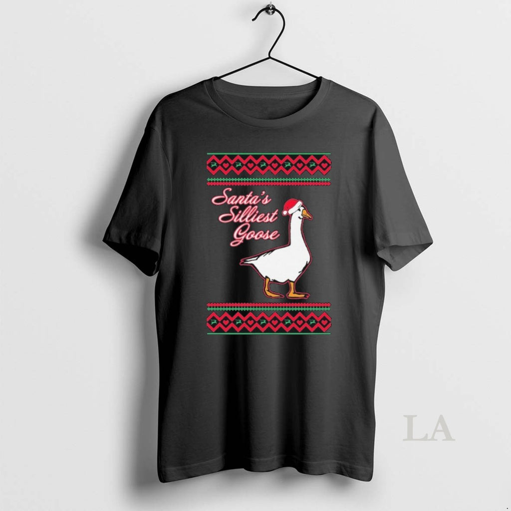 Original Santas Silliest Goose Tacky Ugly Christmas T-Shirts, Hoodie, Sweatshirt | AU01DripNestTees.com