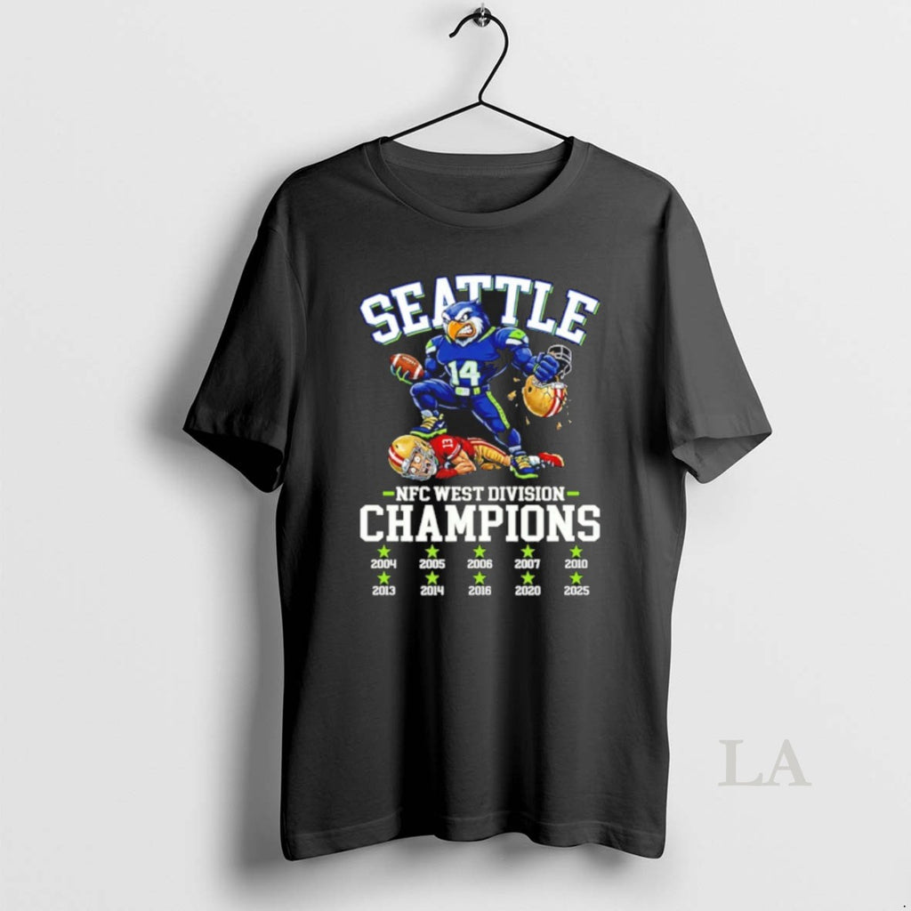 Original Seattle Football Nfc West Division Champs 2025 T-Shirts, Hoodie, Sweatshirt | AU01DripNestTees.com