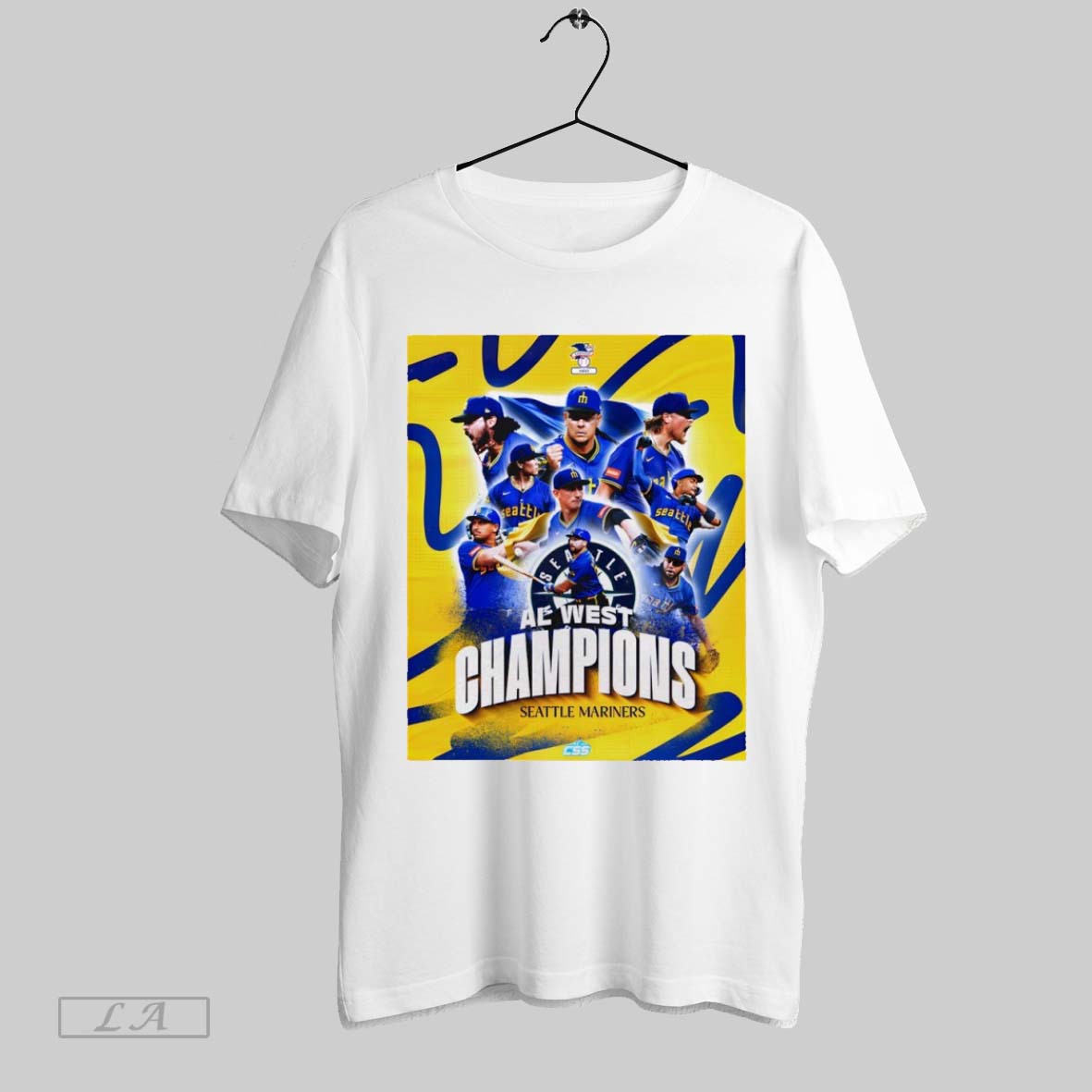 Original Seattle Mariners Mlb Baseball Legend Al West Champions 2025