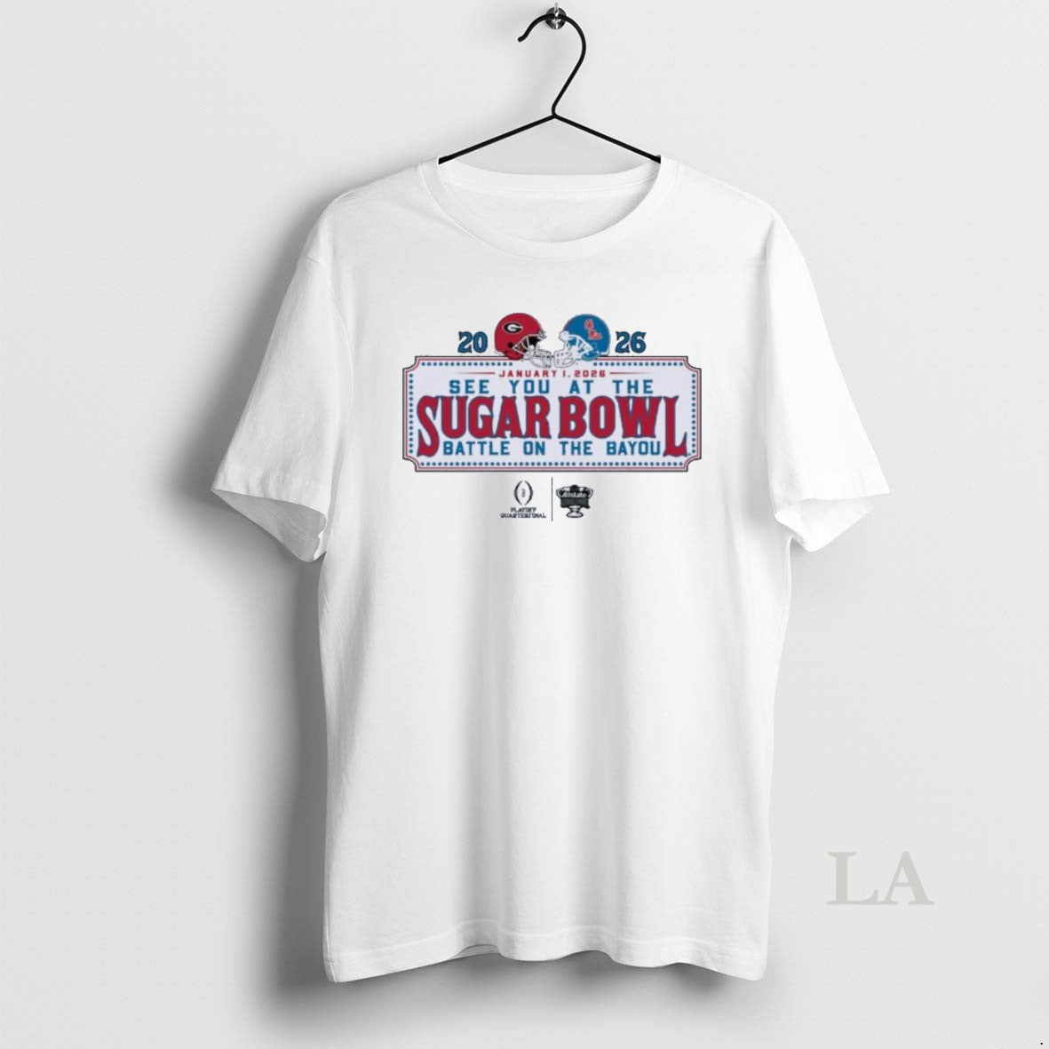 Original See You At The Sugar Bowl Dueling Helmet 2026 Georgia Vs Ole Miss T-Shirts, Hoodie, Sweatshirt