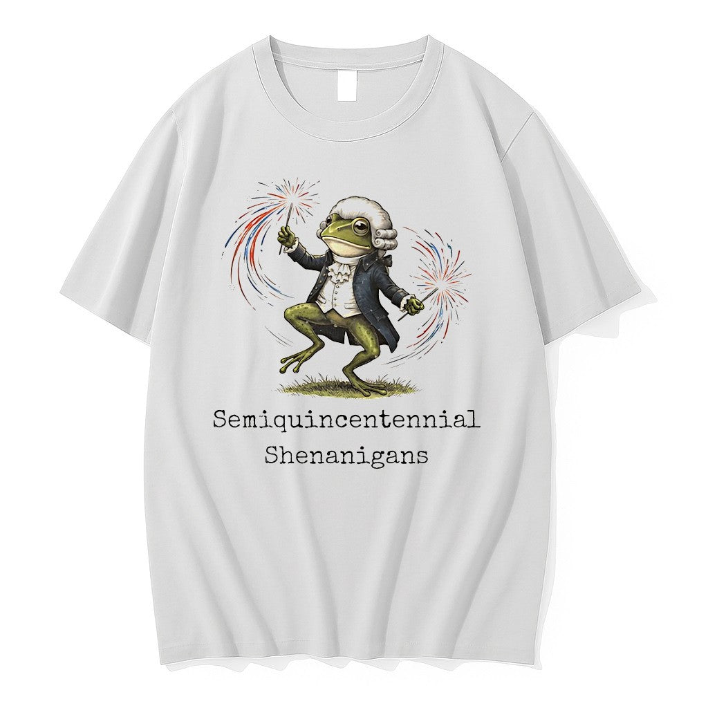 Original Semiquincentennial Shenanigans Frog Firework 1776 2026 Tshirts Jpg