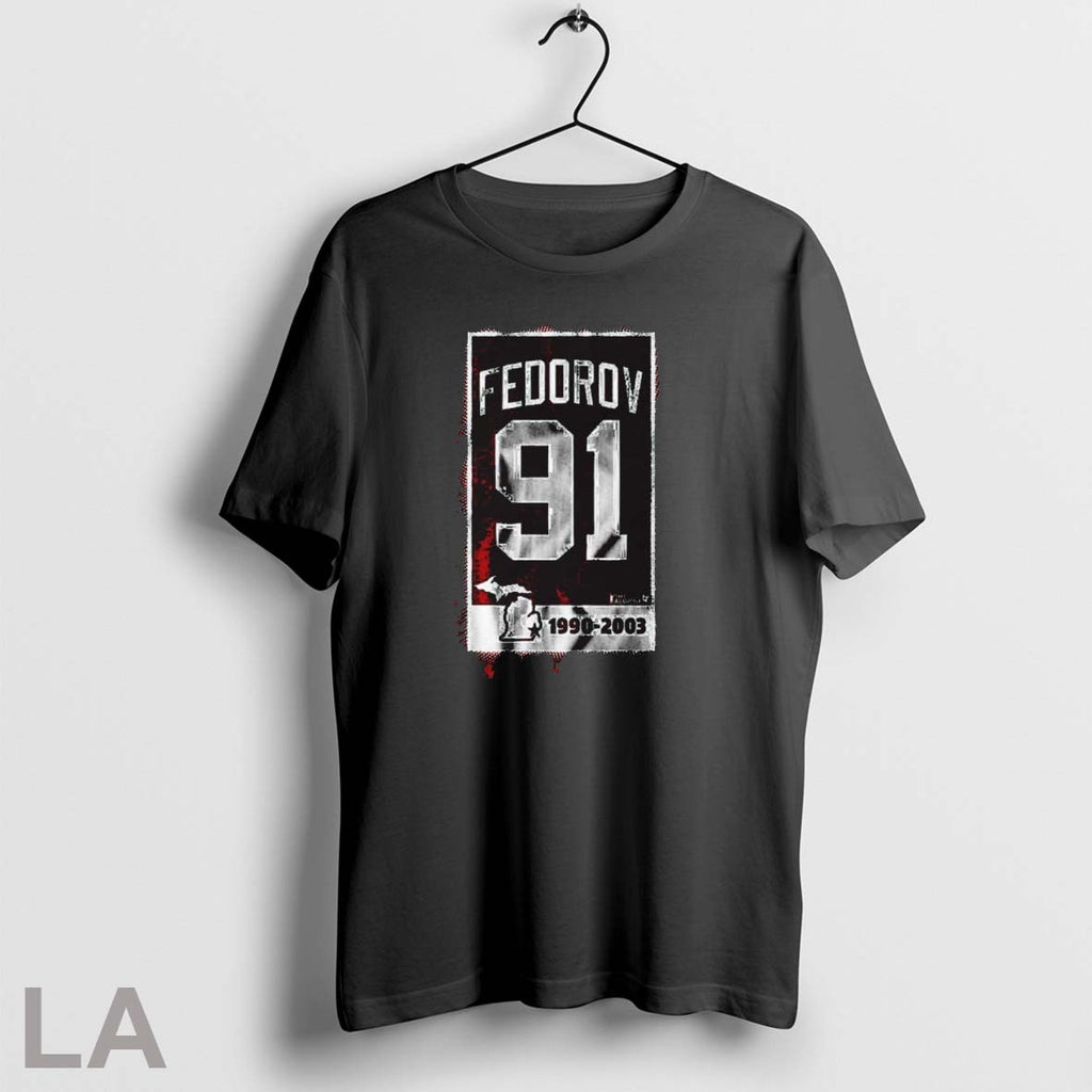 Original Sergei Fedorov 91 Banner Cska Moscow Hockey 1990 2003