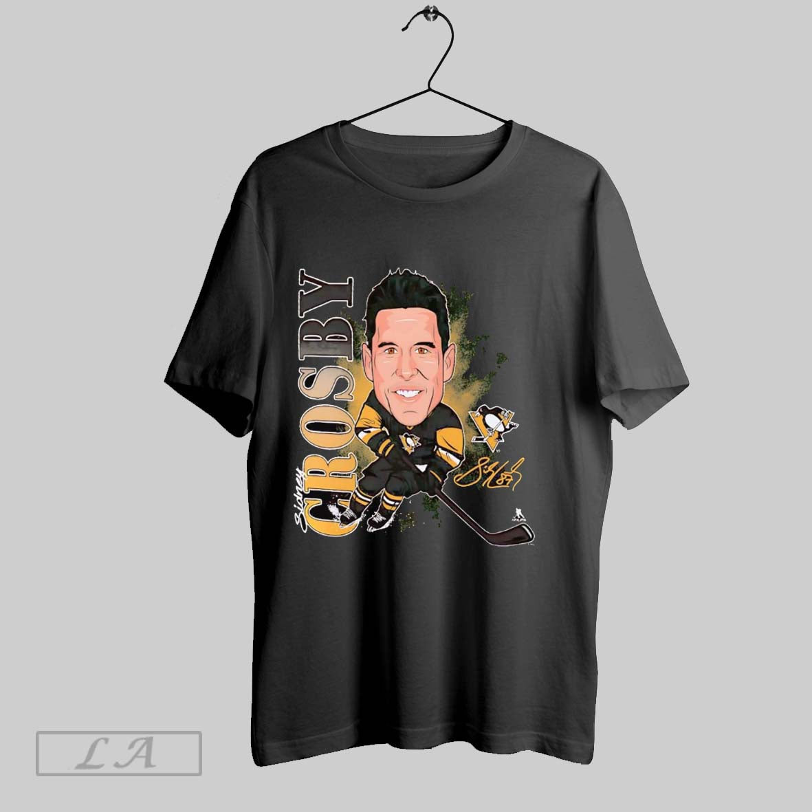 Original Sidney Crosby Caricature Player Signature Pittsburgh Penguins