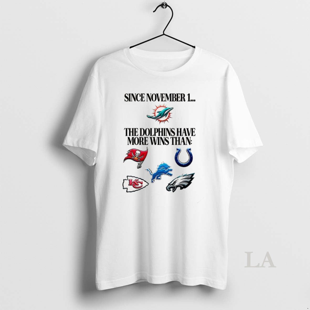 Original Since November 1 The Miami Dolphins Have More Wins Than T-Shirts, Hoodie, Sweatshirt | AU01DripNestTees.com