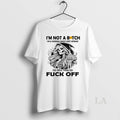 Original Skeleton Middle Finger Im Not A Bitch Im A Woman Whos Not Afraid To T-Shirts, Hoodie, Sweatshirt