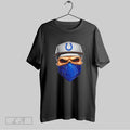 Original Skull Wearing A Face Scarf Indianapolis Colts Football