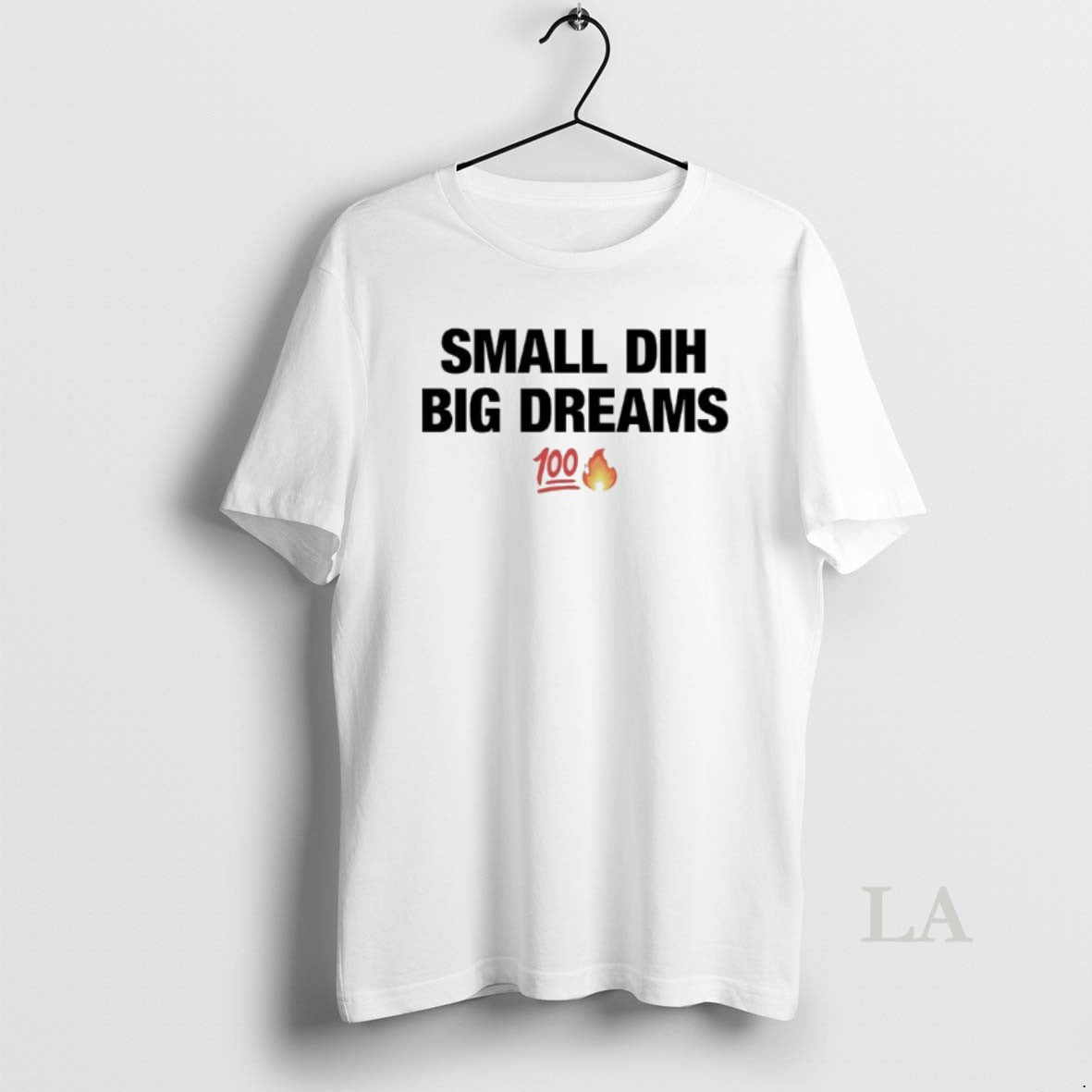 Original Small Dih Big Dreams 100 Fire Emoji Icon T-Shirts, Hoodie, Sweatshirt | AU01DripNestTees.com