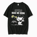 Original Snoopy Cowboy Spurs Make Me Drink San Antonio Spurs Black Tshirts Jpg