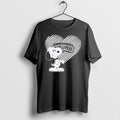 Original Snoopy Heart San Antonio Spurs Black Tshirts Jpg