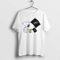 Original Snoopy And Woodstock Carrying San Antonio Spurs Flags White Tshirts