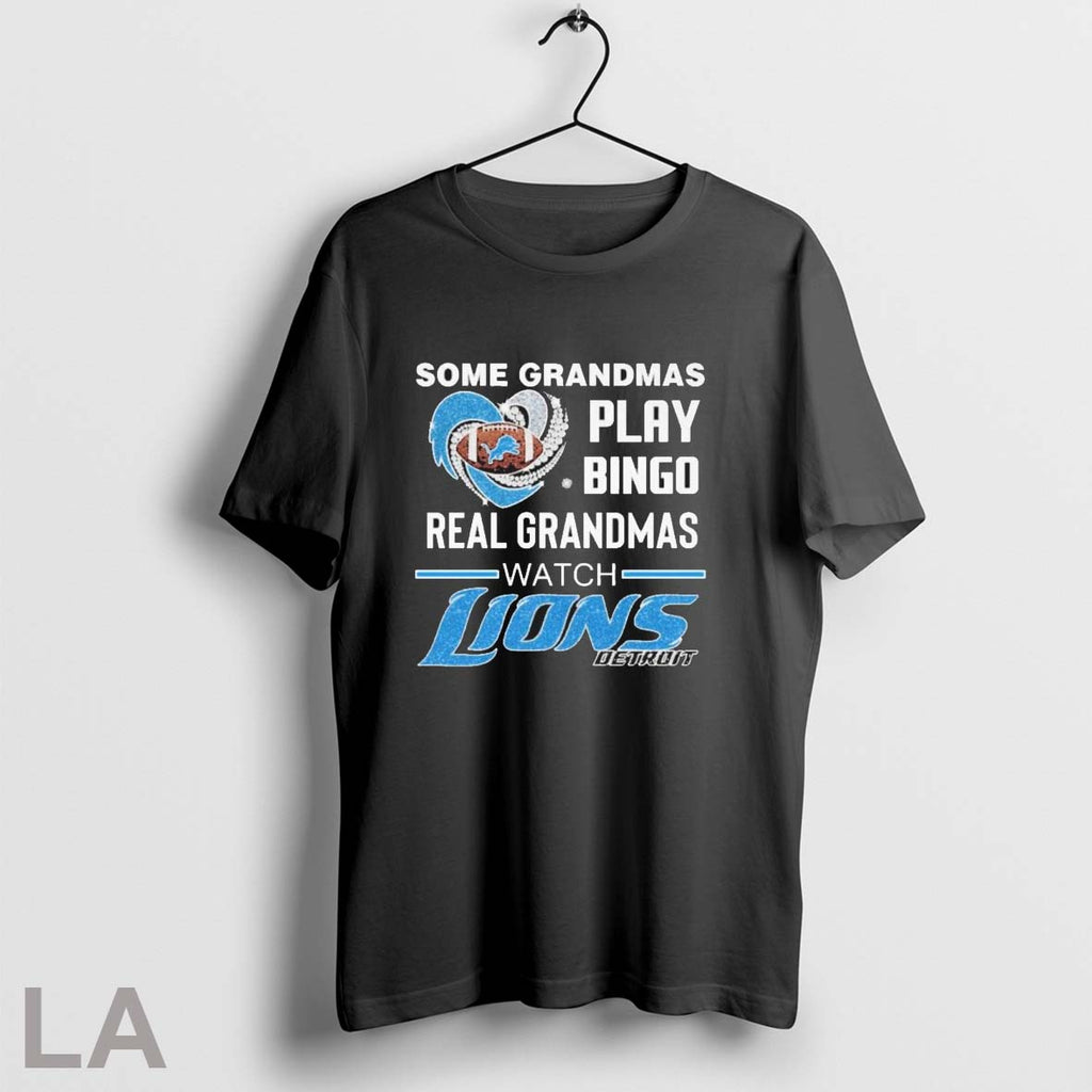 Original Some Grandpas Play Bingo Real Grandpas Watch Detroit Lions 2025