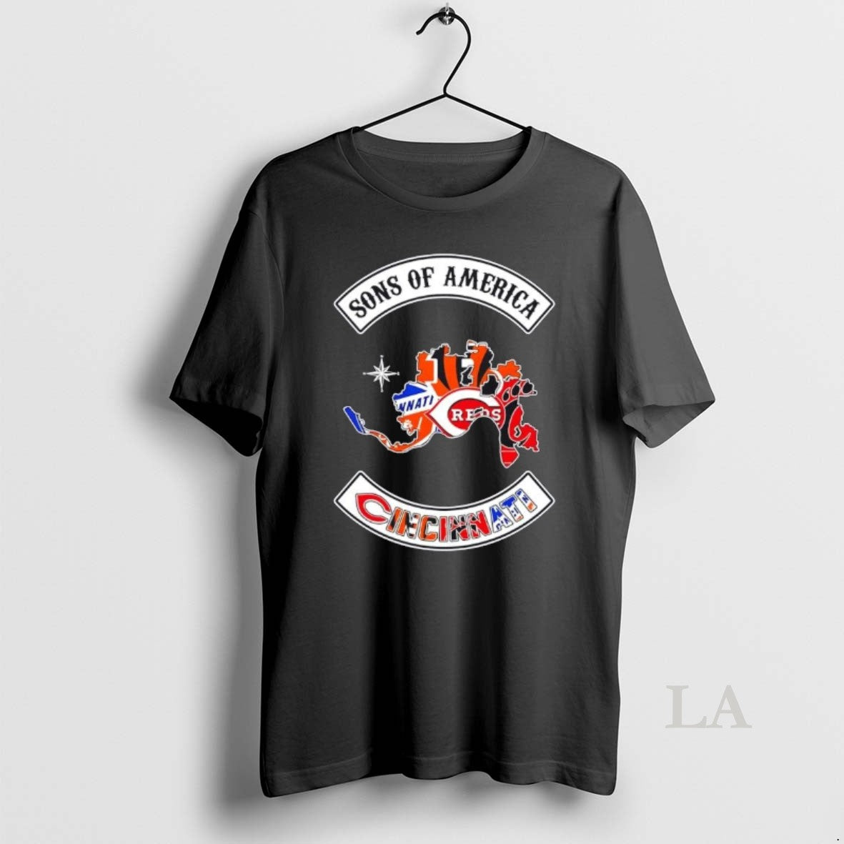 Original Son Of America Cincinnati Map Sports Logos Combine T-Shirts, Hoodie, Sweatshirt | AU01DripNestTees.com