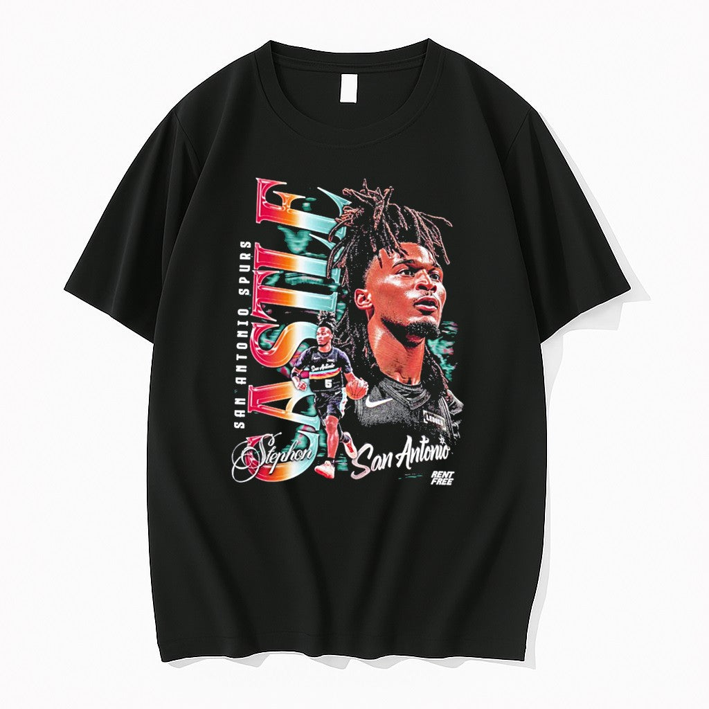 Original Stephon Castle San Antonio Spurs Signature Player Collage Tee Tshirts
