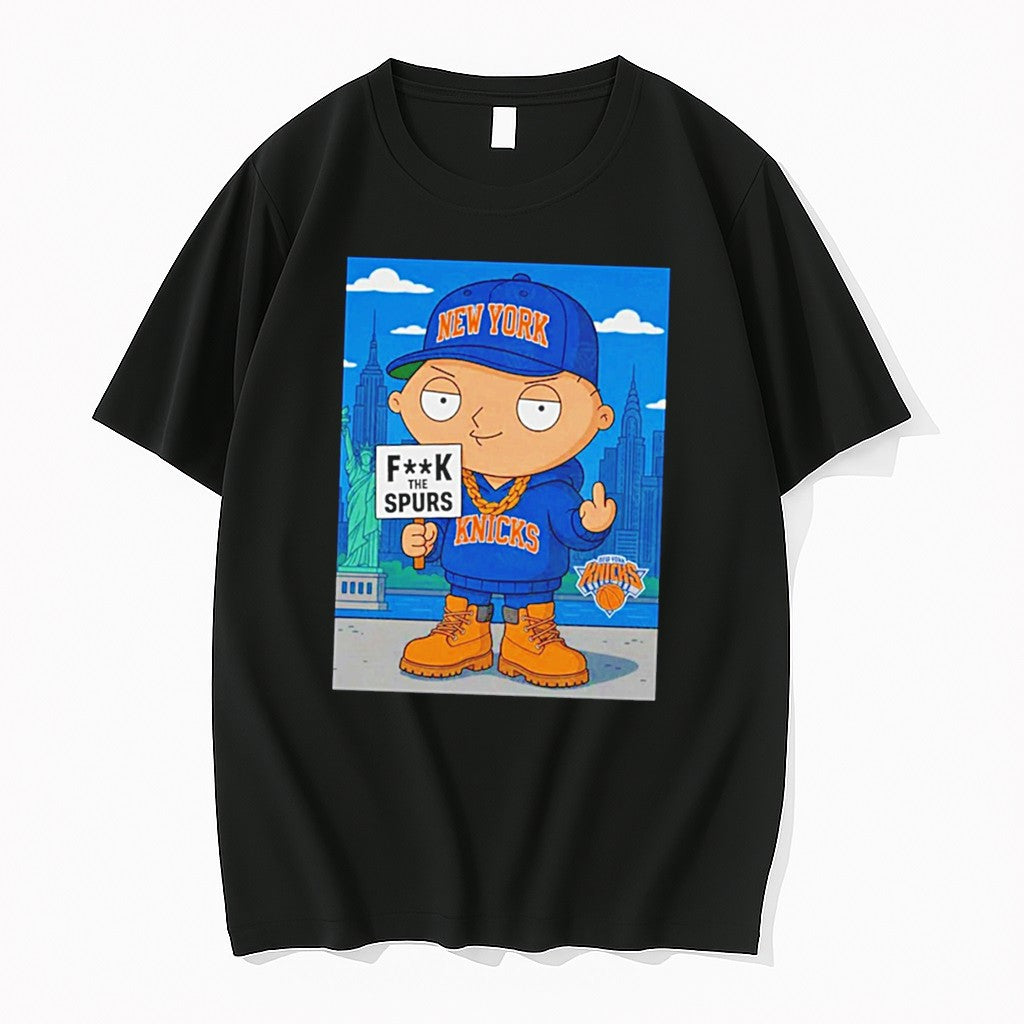 Original Stewie Griffin New York Knicks Fuck The Spurs Tee Tshirts Jpg