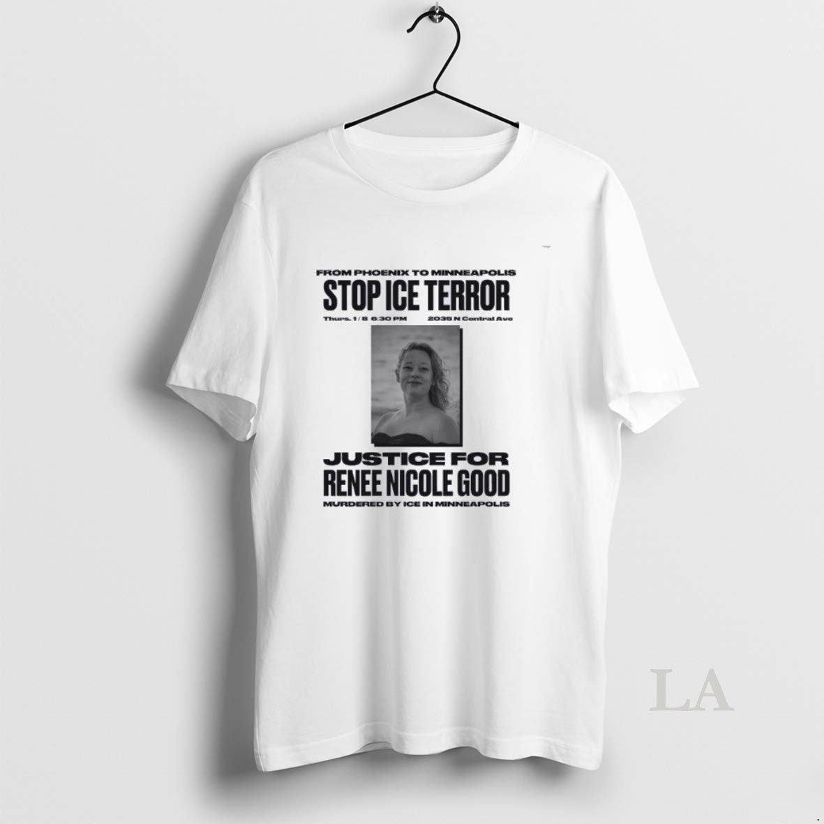 Original Stop Ice Terror Justice For Rene Nicole Good T-Shirts, Hoodie, Sweatshirt | AU01DripNestTees.com